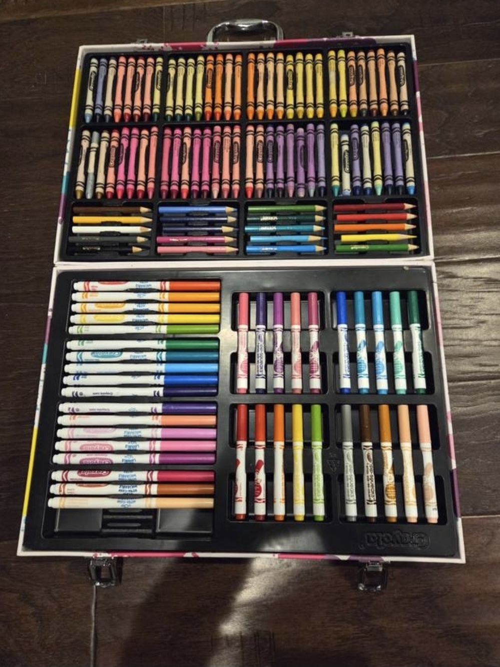 Crayola case of markers, pencils & crayons